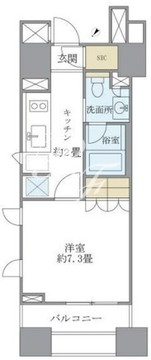 ブリリア銀座id 1309 間取り図