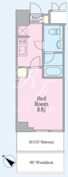 リージア西新宿O-PLACE 902 間取り図