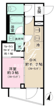 IPSE代々木上原DLX 306 間取り図