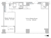 セントラルパークタワー・ラ・トゥール新宿 502 間取り図 ?>