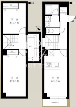 リーガランド白金アネックス 101 間取り図