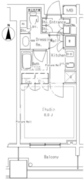 パークアクシス御茶ノ水ステージ 1310 間取り図