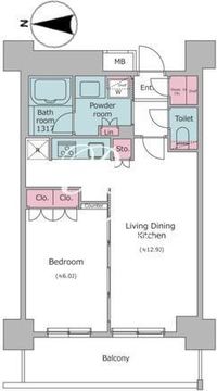 ブラウ住吉 702 間取り図