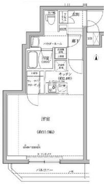 パティーナ蒲田 404 間取り図