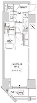 カーサスプレンディッド麻布仙台坂 501 間取り図