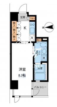 レジデンス白金パークフロント 601 間取り図
