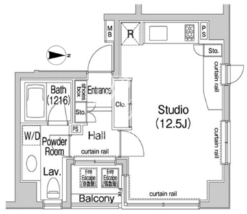 コンフォリア池袋 303 間取り図