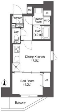 コンフォリア南千住 604 間取り図