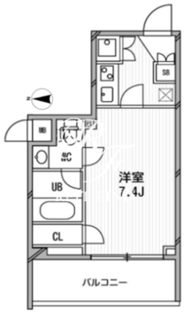 アーデン麻布十番 404 間取り図