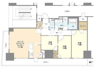 ＢＬＥＳＳ蔵前 211 間取り図