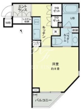 ベルファース新橋 503 間取り図
