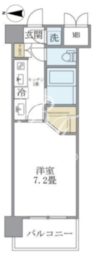 イーストコート芝 502 間取り図