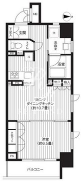 レジディア上野御徒町 705 間取り図