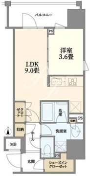 サンウッド錦糸町フラッツ 905 間取り図