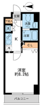 HF錦糸町レジデンス 605 間取り図