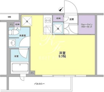スタイリオ中延2ウエスト 408 間取り図