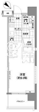 パークハビオ渋谷神山町 201 間取り図