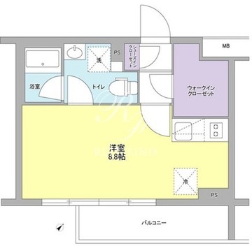 スタイリオ中延2ウエスト 203 間取り図