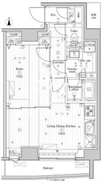 プレミアムキューブG市谷甲良町 1403 間取り図