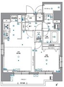パティーナ月島 1201 間取り図