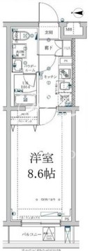 スクエアシティ中馬込 305 間取り図