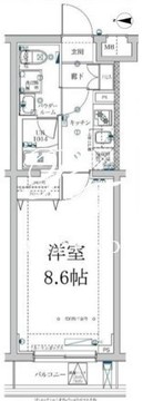 スクエアシティ中馬込 501 間取り図