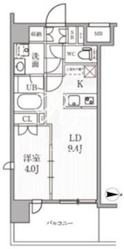 シーズンフラッツ木場 301 間取り図