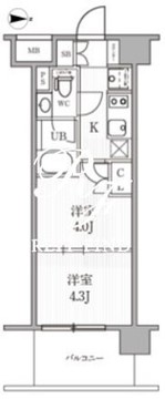 シーズンフラッツ木場 902 間取り図
