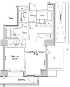 ザ・パークハビオ下北沢 312 間取り図
