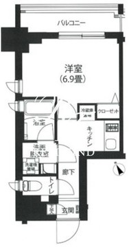 アイルプレミアム駒込 802 間取り図