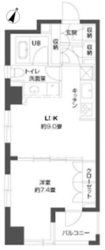 パークキューブ銀座イースト 205 間取り図