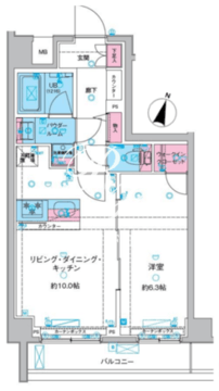 ガリシア西馬込 601 間取り図