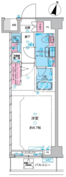 ガリシア西馬込 203 間取り図