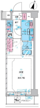 ジェノヴィア西馬込3 303 間取り図