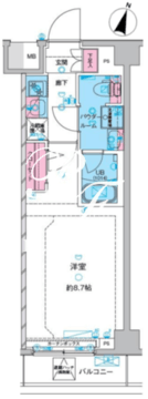ジェノヴィア西馬込3 403 間取り図