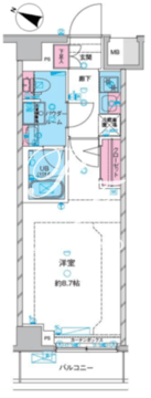 ジェノヴィア西馬込3 209 間取り図