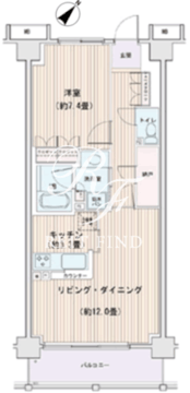 エスティメゾン豊洲レジデンス E-231 間取り図