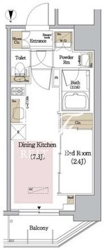 アーバネックス新御徒町 204 間取り図