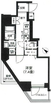 アイルプレミアム本駒込 601 間取り図