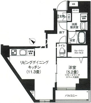 アイルプレミアム本駒込 1001 間取り図