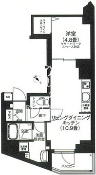 アイルプレミアム本駒込 1002 間取り図