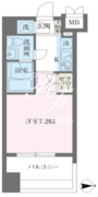 パシフィックレジデンス芝一丁目 1202 間取り図