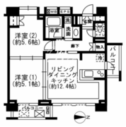 レジディア新宿イースト2 801 間取り図 ?>