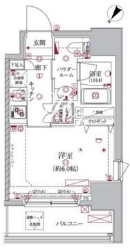 クレイシア大井町 902 間取り図