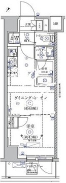 リルシア亀戸 506 間取り図