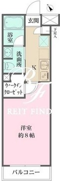 エルスタンザ西小山 402 間取り図