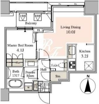タワーコート北品川 2508 間取り図