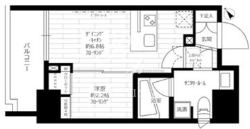 ステージファースト蔵前2アジールコート 402 間取り図