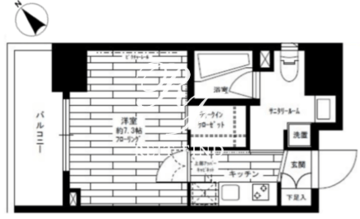 ステージファースト蔵前2アジールコート 201 間取り図