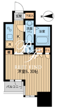 KDXレジデンス東新宿 1106 間取り図